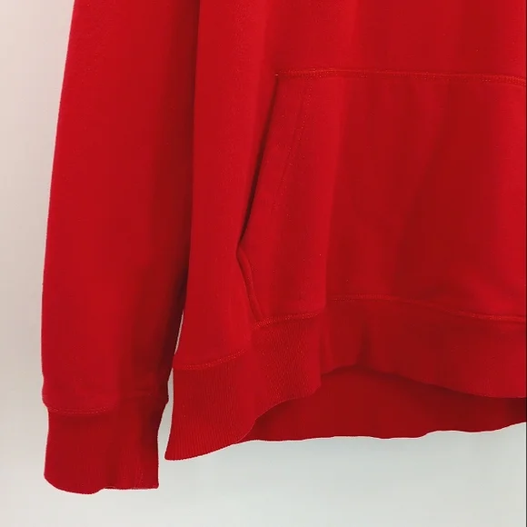 TOMMY HILFIGER Mens Red Embroidered Spellout Flag Logo Hoodie Sweatshirt XXXL - Picture 3 of 13